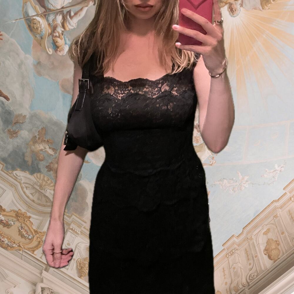 vintage 1950s black lace illusion peggy hunt cocktail dress
